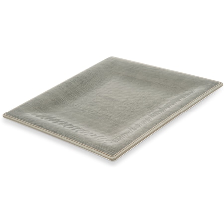 Carlisle Foodservice Melamine Square Plate, 10.5", Smoke, PK12 6402218