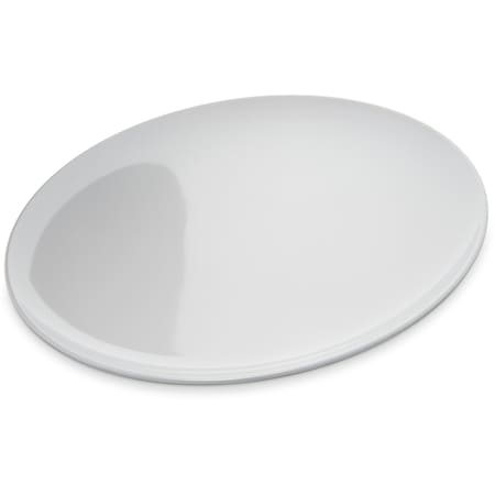 Carlisle Foodservice Melamine Buffet Pizza Plate, 12", Wht, PK12 4380002