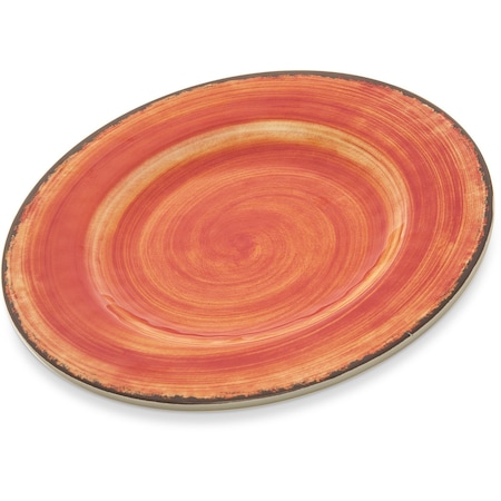 Carlisle Foodservice Melamine Salad Plate, 9", Fireball, PK12 5400252