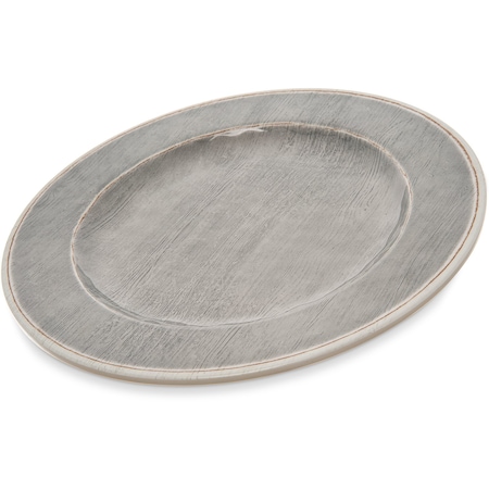 Carlisle Foodservice Melamine Dinner Plate, 11", Smoke, PK12 6400118