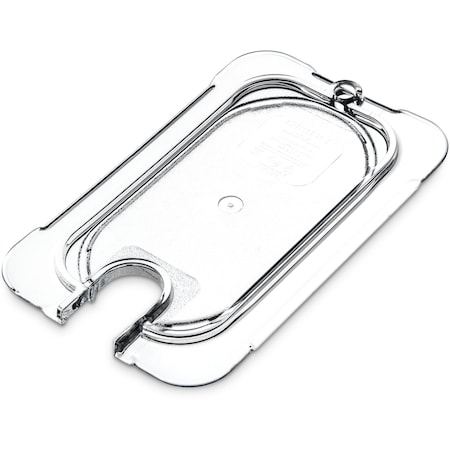 Carlisle Foodservice Univ Flat Notchd Lid, 1/9 Food Pan, Cl, PK6 10337U07
