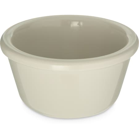 Carlisle Foodservice Melamine Smooth Ramekin, 4 oz., Bone, PK4 S285-842