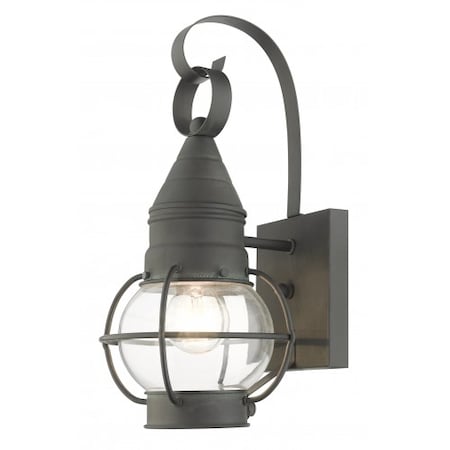 Livex Lighting Charcoal Outdoor Wall Lantern, 1 Light 26900-61