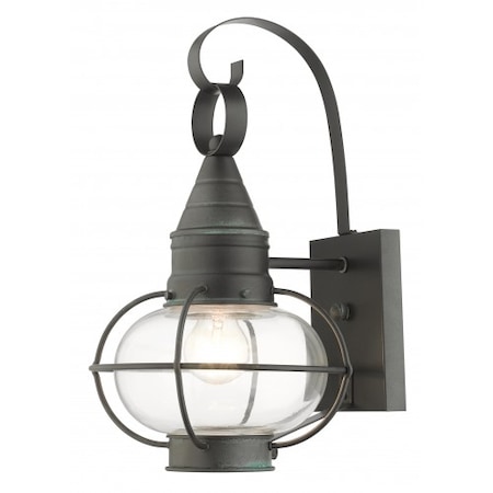 Livex Lighting Charcoal Outdoor Wall Lantern, 1 Light 26901-61