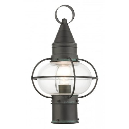 Livex Lighting Charcoal Outdoor Post Top Lantern, 1 Ligh 26902-61