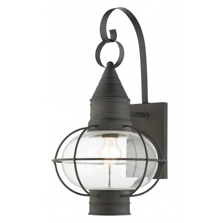Livex Lighting Charcoal Outdoor Wall Lantern, 1 Light 26904-61