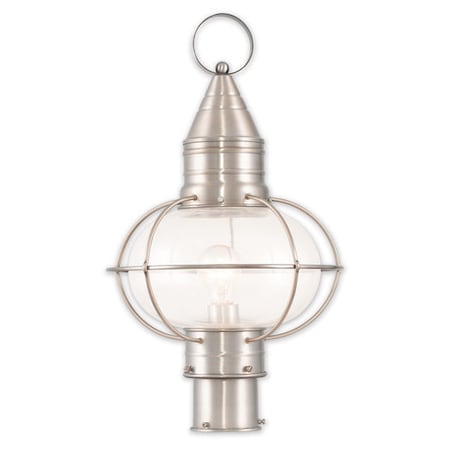 Livex Lighting Newburyport 1 Light Brushed Nickel Outdo 26905-91
