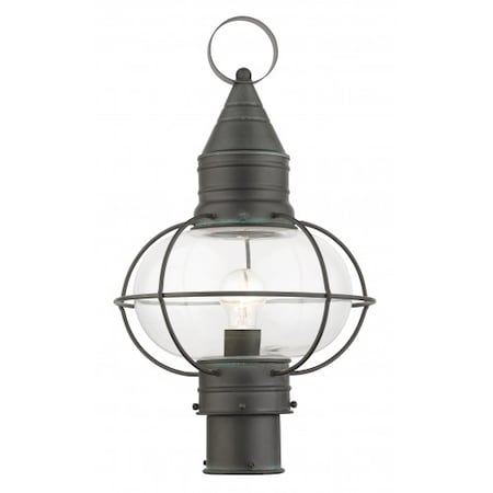 Livex Lighting Charcoal Outdoor Post Top Lantern, 1 Ligh 26905-61