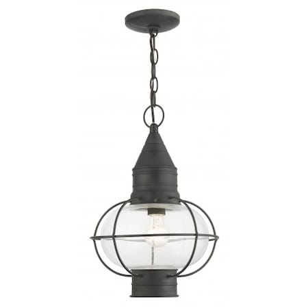Livex Lighting Charcoal Outdoor Pendant Lantern, 1 Light 26906-61