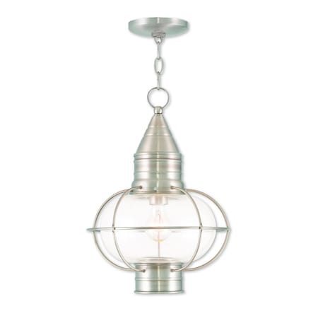 Livex Lighting Newburyport 1 Light Brushed Nickel Outdo 26906-91