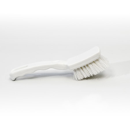 Malish Machine Brush, White, Plastic, 7 in L Overall, 6 PK 2690