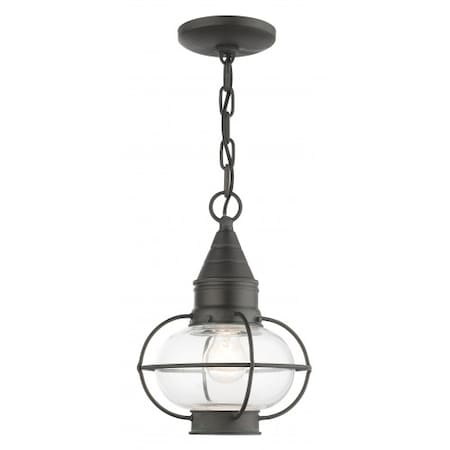 Livex Lighting Charcoal Outdoor Pendant Lantern, 1 Light 26910-61