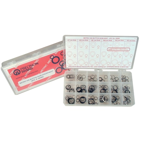 Precision Brand Die Button Shim, 20mm x 0.25, Metric, PK25 26984
