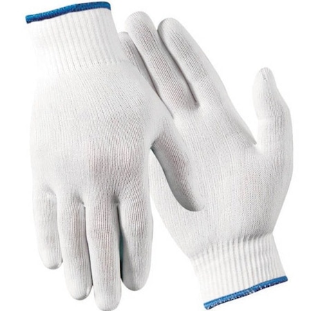 Wells Lamont Reusable Nylon Liner, Full Finger M, Nylon, White, Size M M555M