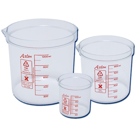 Dynalon Square Ratio Design Beakers, Print, PK10 522085-0025