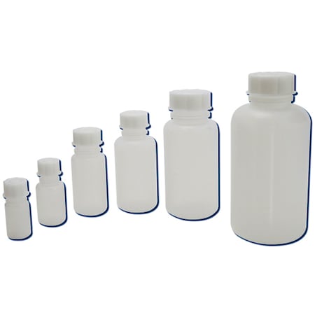 Dynalon Graduated Wide Mouth PP Bottles, 50, PK 5 202445-0500
