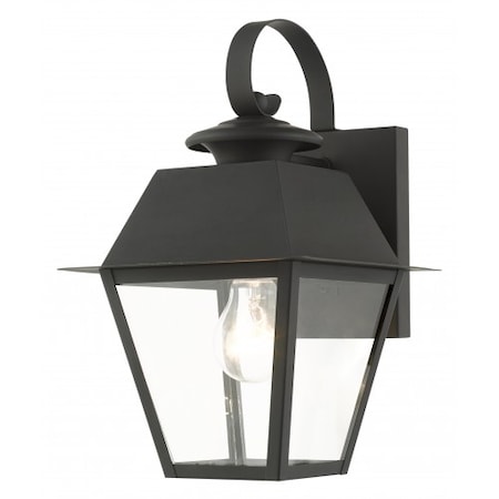 Livex Lighting Black Outdoor Wall Lantern, 1 Light 27212-04