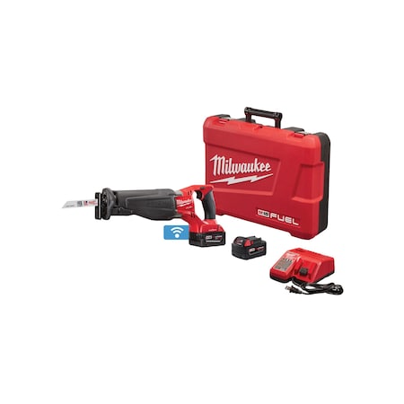 Milwaukee Tool M18 FUEL™ SAWZALL® 18V Cordless Reciprocating Saw Kit w/ ONE KEY® (2 5.0Ah Batteries + Hard Case Bundle) 2721-22