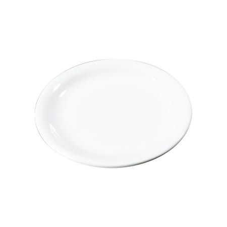 Carlisle Foodservice Narrow Rim Salad Plate, 7.25", Wht, PK48 3300602