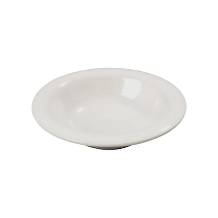 Carlisle Foodservice Melamine Rim Bowl, 6 oz., Bone, PK48 3304042
