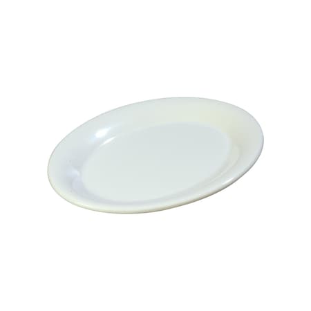 Carlisle Foodservice Oval Platter Tray, 9.5x7.25", Wht, PK24 3308602