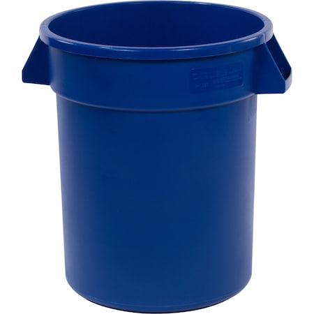 Bronco 20 gal Round Trash Can, Blue 84102014
