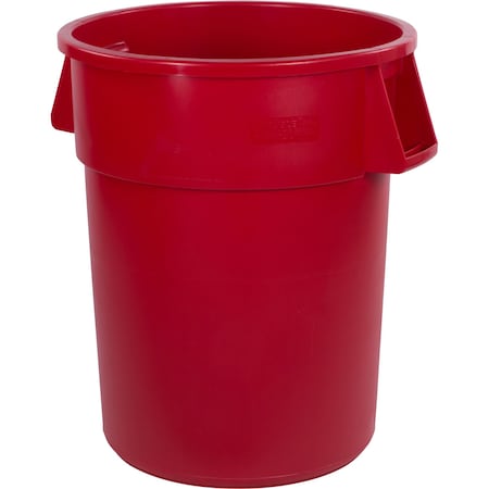 Bronco Trash Can, 55 gal Bronco Rnd Trsh Can Red 84105505