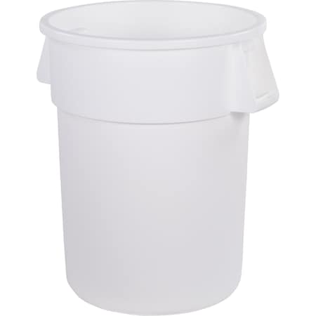 Bronco Trash Can, 55 gal Bronco Rnd Trsh Can Wht 84105502