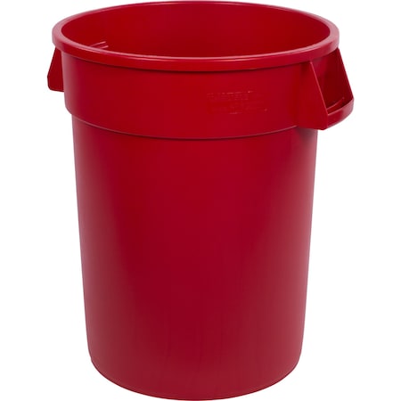 Bronco 32 gal Round Trash Can, Red 84103205