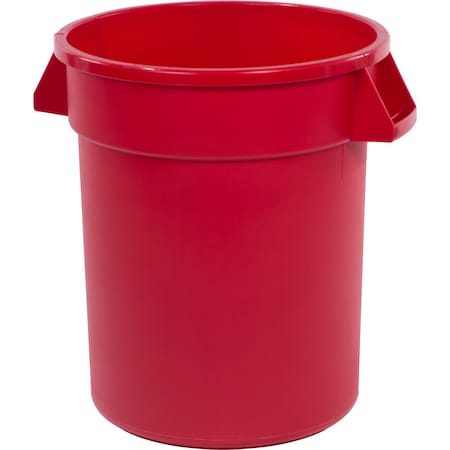 BRONCO 20 gal Round Trash Can, Red 84102005