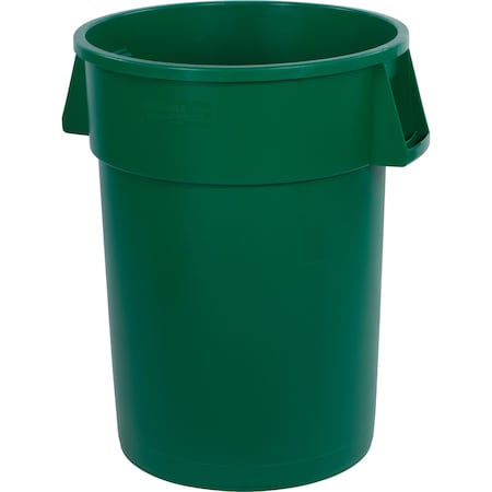 Bronco Trash Can, 44 gal Round Trash Can Green 84104409