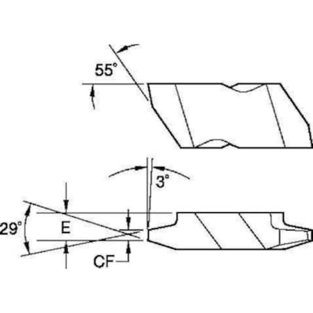 Widia Threading Insert, NTK, NAS3R8
