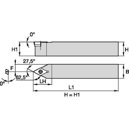 Widia Toolholder, Clamping System S SDNCN2525M15
