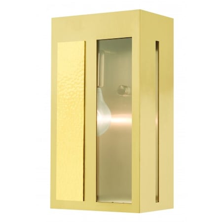 Livex Lighting Satin BrassOutdoor ADA Wall Lantern, 1 Li 27412-12