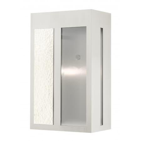 Livex Lighting Brushed Nickel Outdoor Wall Lantern, 1 Li 27413-91