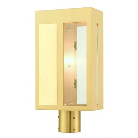 Livex Lighting Satin BrassOutdoor Post Top Lantern, 1 Li 27416-12