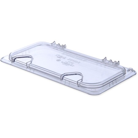 Carlisle Foodservice Hinged Univ Lid w/Hdl/2 Notch, 1/3, PK6 10280Z07