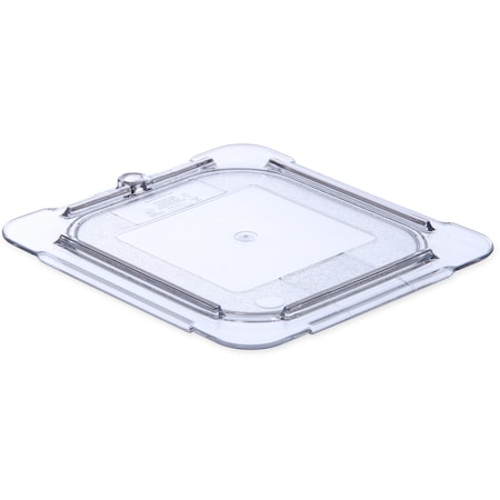 Carlisle Foodservice Univ Flat Lid, 1/6 Sz Food Pan PC, Clr, PK6 10316U07