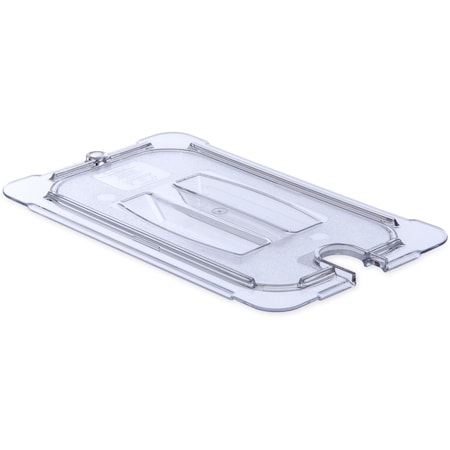Carlisle Foodservice Univ Hndld NotchdLid, 1/4 Food Pan, Cl, PK6 10291U07