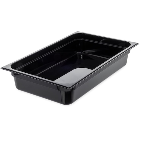 Carlisle Foodservice Full Food Pan PC, 4" D, Black, PK6 10201B03