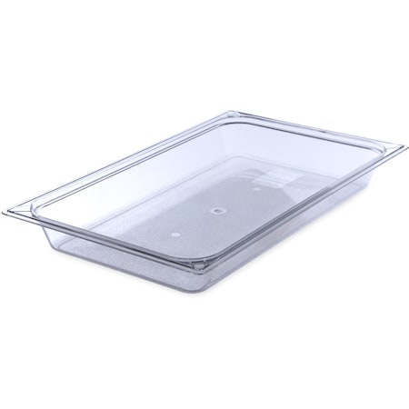 Carlisle Foodservice Full Food Pan PC, 2.5" D, Clr, PK6 10200B07