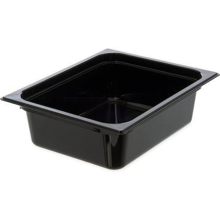 Carlisle Foodservice Half Food Pan PC, 4" D, Black, PK6 10221B03