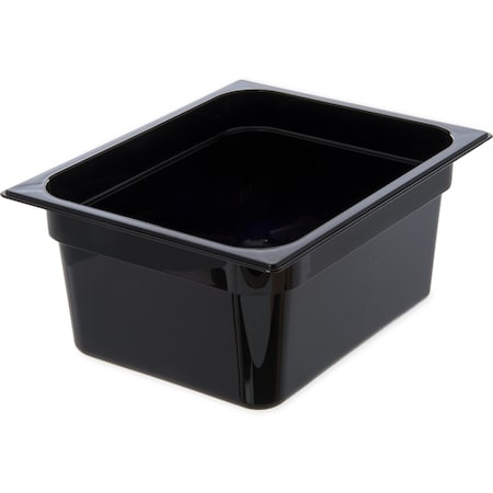 Carlisle Foodservice Half Food Pan PC, 6" D, Black, PK6 10222B03