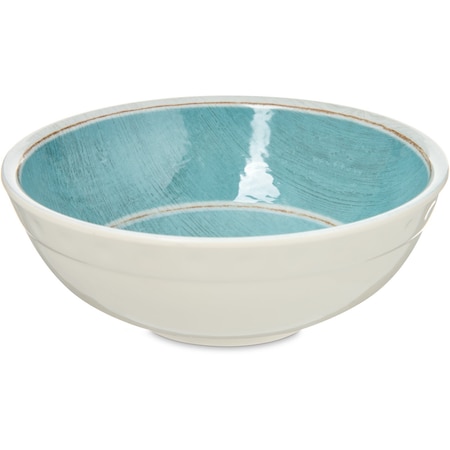 Carlisle Foodservice Melamine Small Bowl, 17 oz., Aqua, PK12 6400515