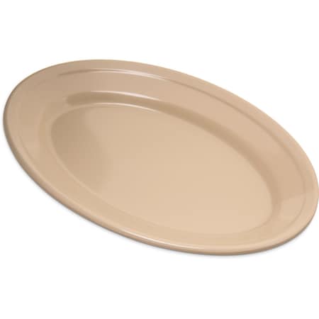 Carlisle Foodservice Mlmn Ovl Platter Tray, 9.25x6.25, Tan, PK24 4356325