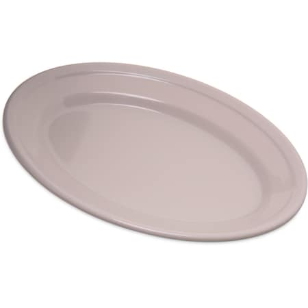 Carlisle Foodservice Mlmn Ovl PlatterTray, 9.25x6.25, Bone, PK24 4356342