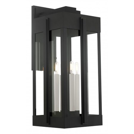 Livex Lighting Black Outdoor Wall Lantern, 4 Light 27716-04