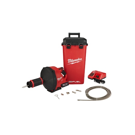 Milwaukee M18 FUEL Drain Snake w/ CABLE DRIVE w/1/4” and 3/8” Cables 2772B-21XC
