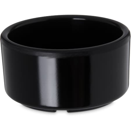 Carlisle Foodservice Mlmn Strgt-Side Ramekin, 3 oz., Bk, PK48 41203