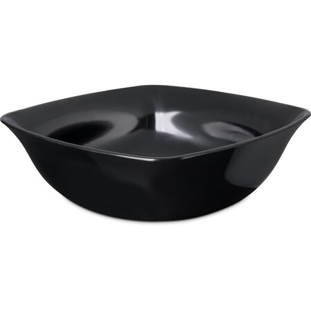 Carlisle Foodservice Square Flare Bowl, 5 qt., 12", Blk, PK4 3336003